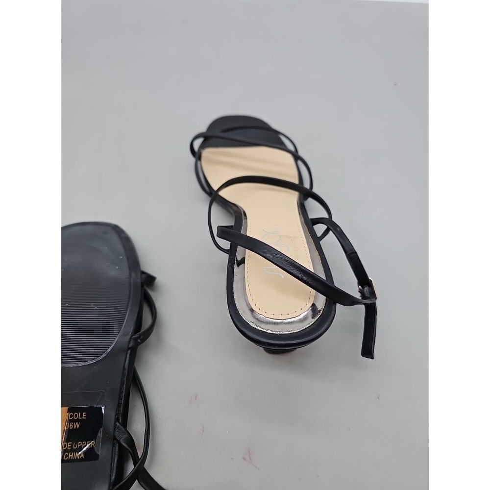 Sugar Nacole‎ Low Heel Sandal Black Size 9 M STRAPBACK EUC - Picture 5 of 5